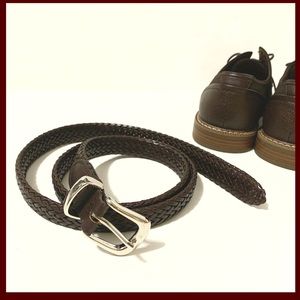 Genuine Leather Braided Belt